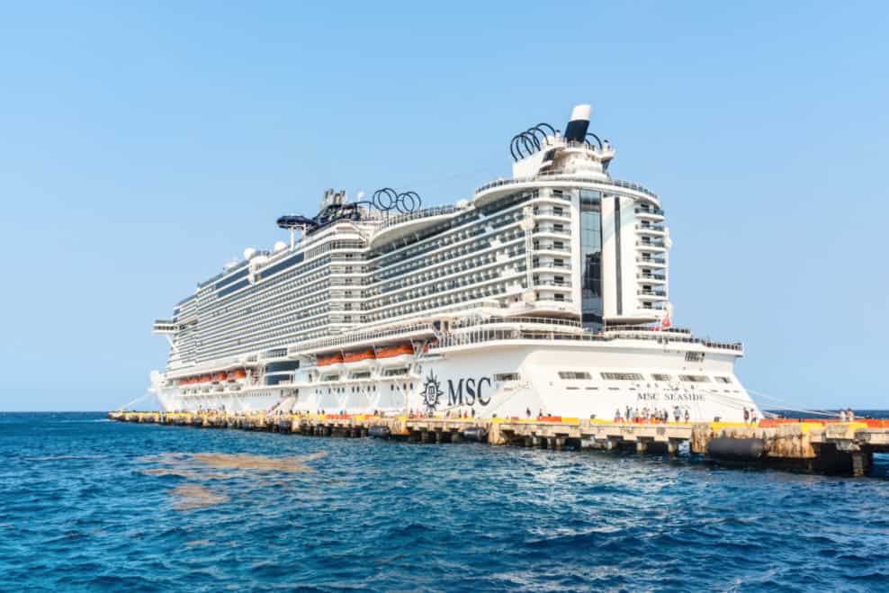 MSC SEASIDE AU DEPART DE LA GOULETTE